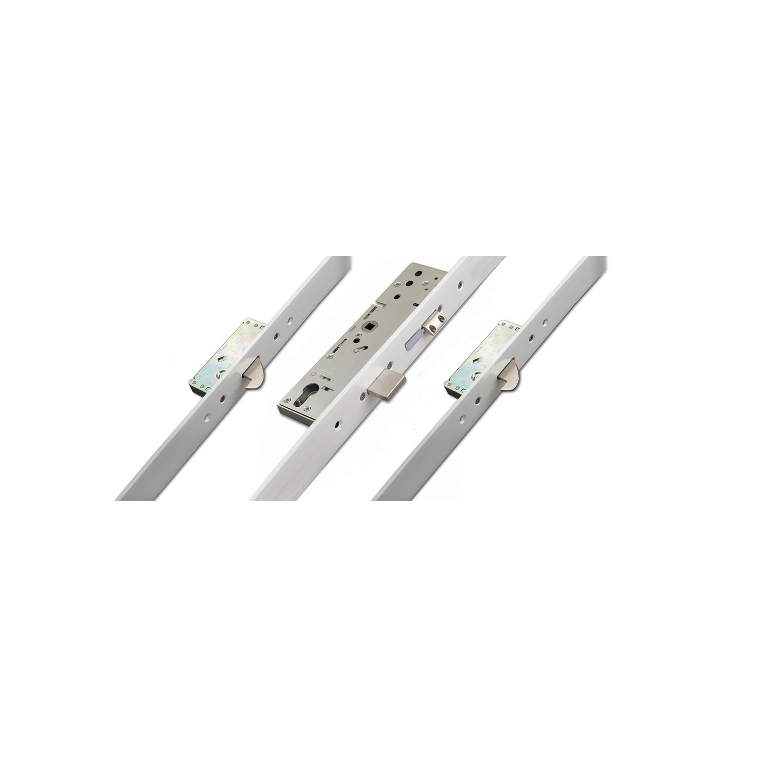 2 Hook Euro Cylinder Aluminium Trim Multi Point Door Lock